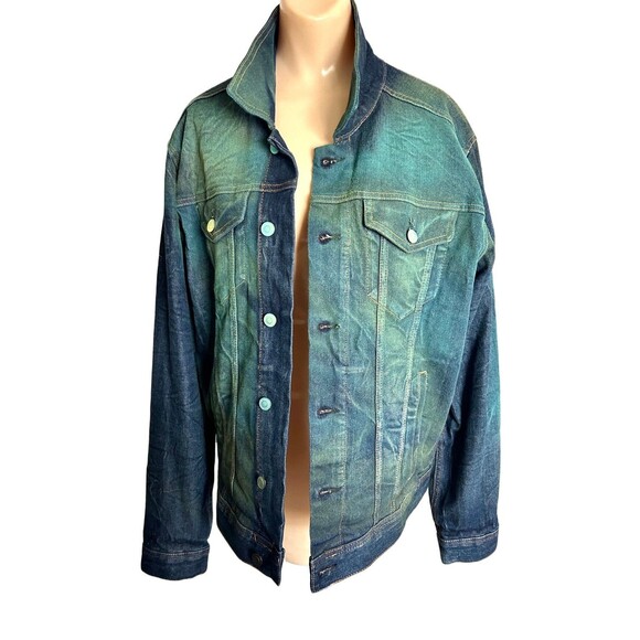 George Dye Denim Jacket Men M - Picture 1 of 5